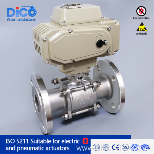 high quality DIN platform 3PC Flange Ball Valve